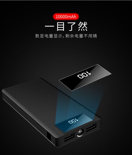 FIF 福卡商城 新款便攜手機(jī)充電寶，10000毫安超薄移動電源的智能之選